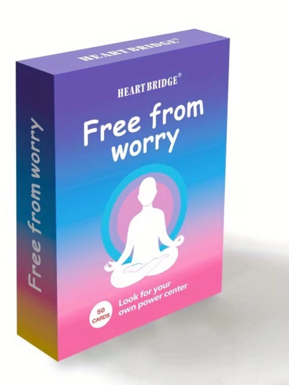 Heartbridge "Free from Worry" Meditation Game Card Set Mindful Activity 50 Cards